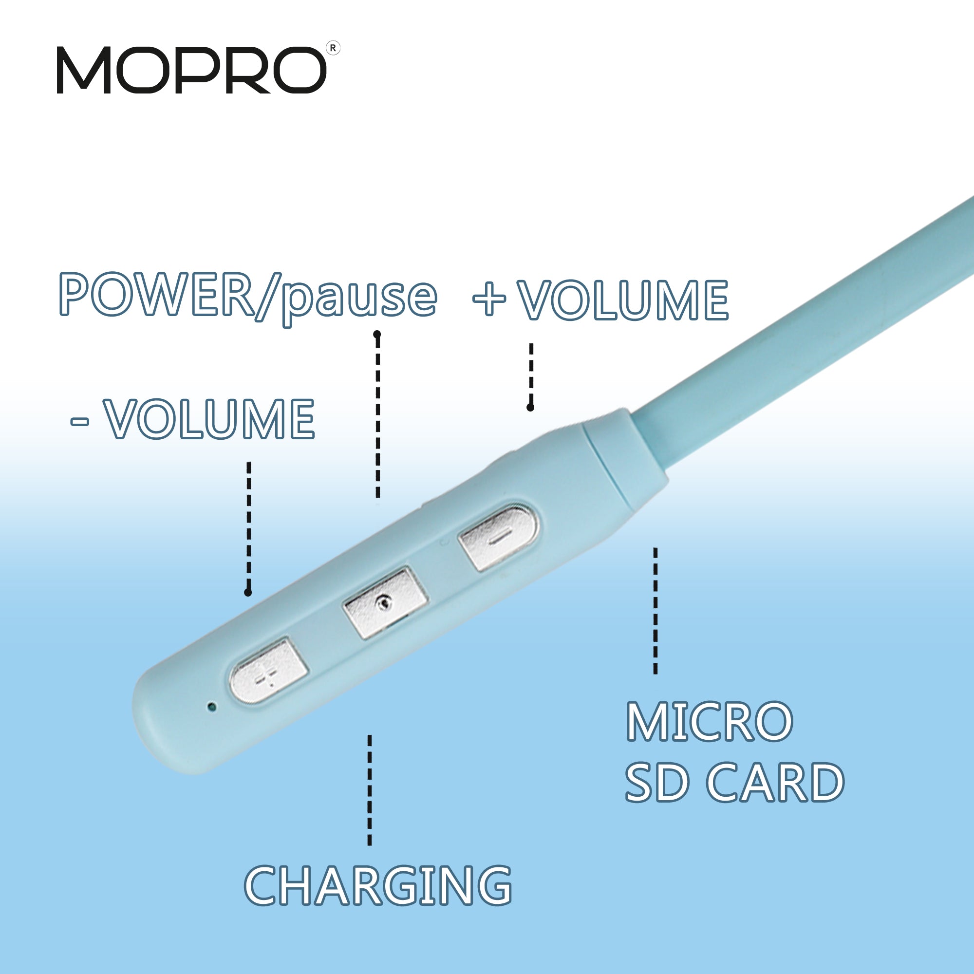 MoPro Ear Buds Neck Band - Freedom M200