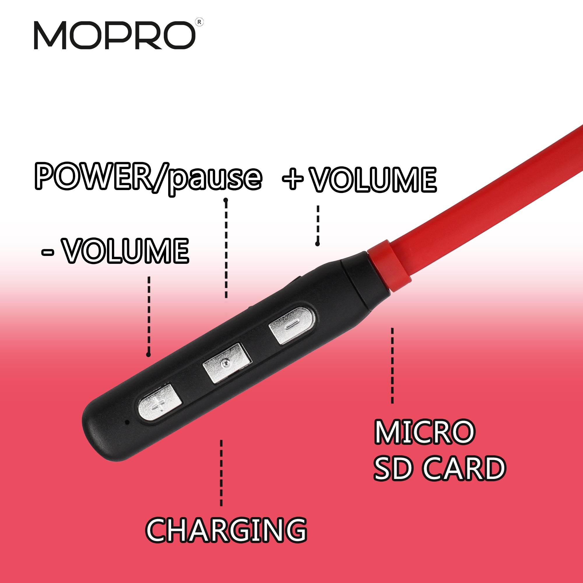 MoPro Ear Buds Neck Band - Freedom M200