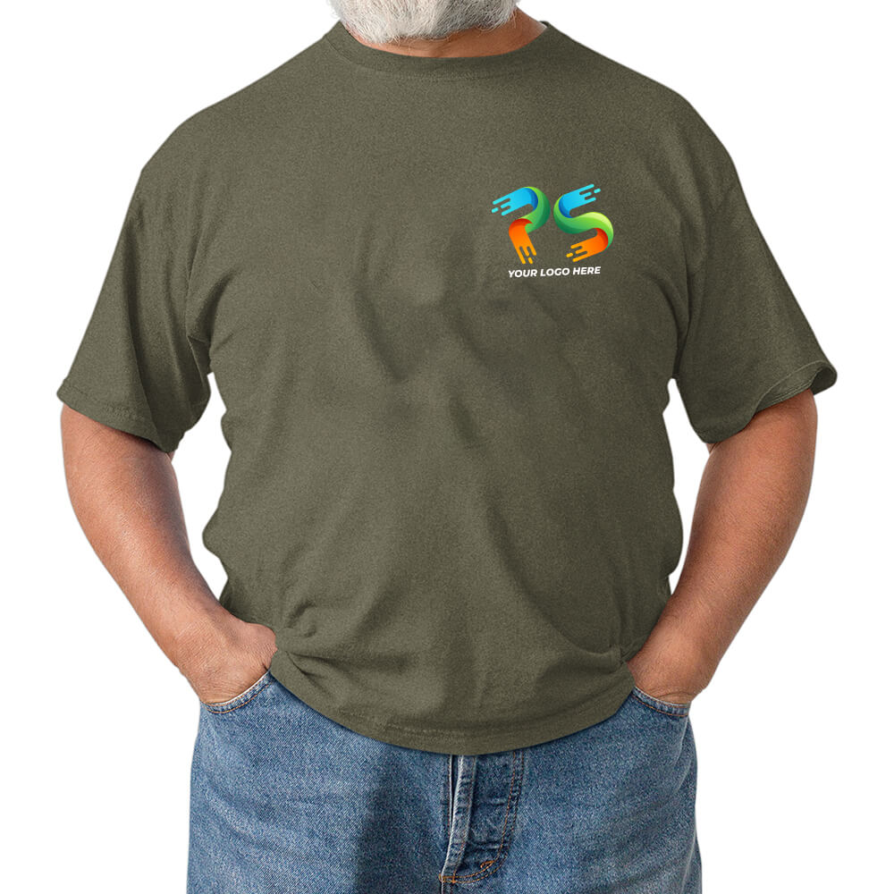 Olive Customised Men's T-Shirt - Front Print
