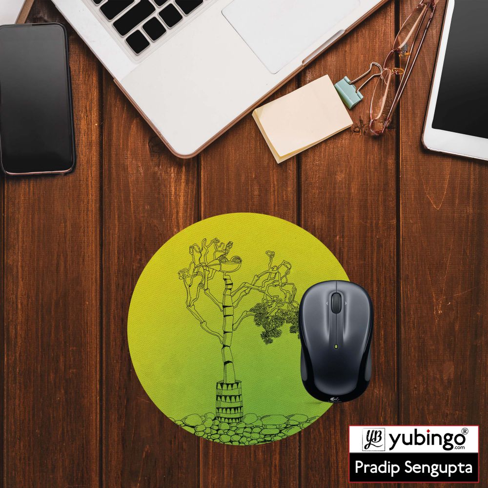 Bone tree Mouse Pad (Round)