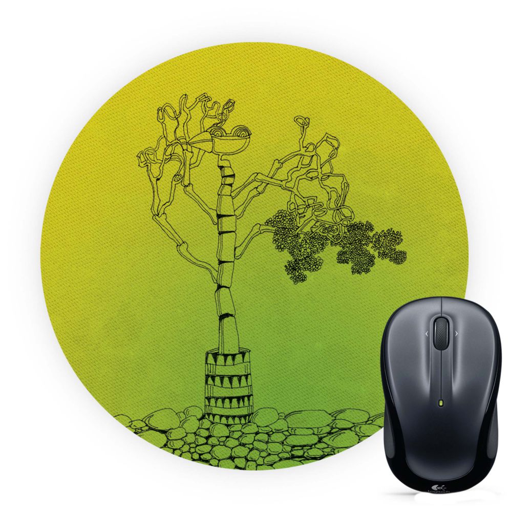 Bone tree Mouse Pad (Round)