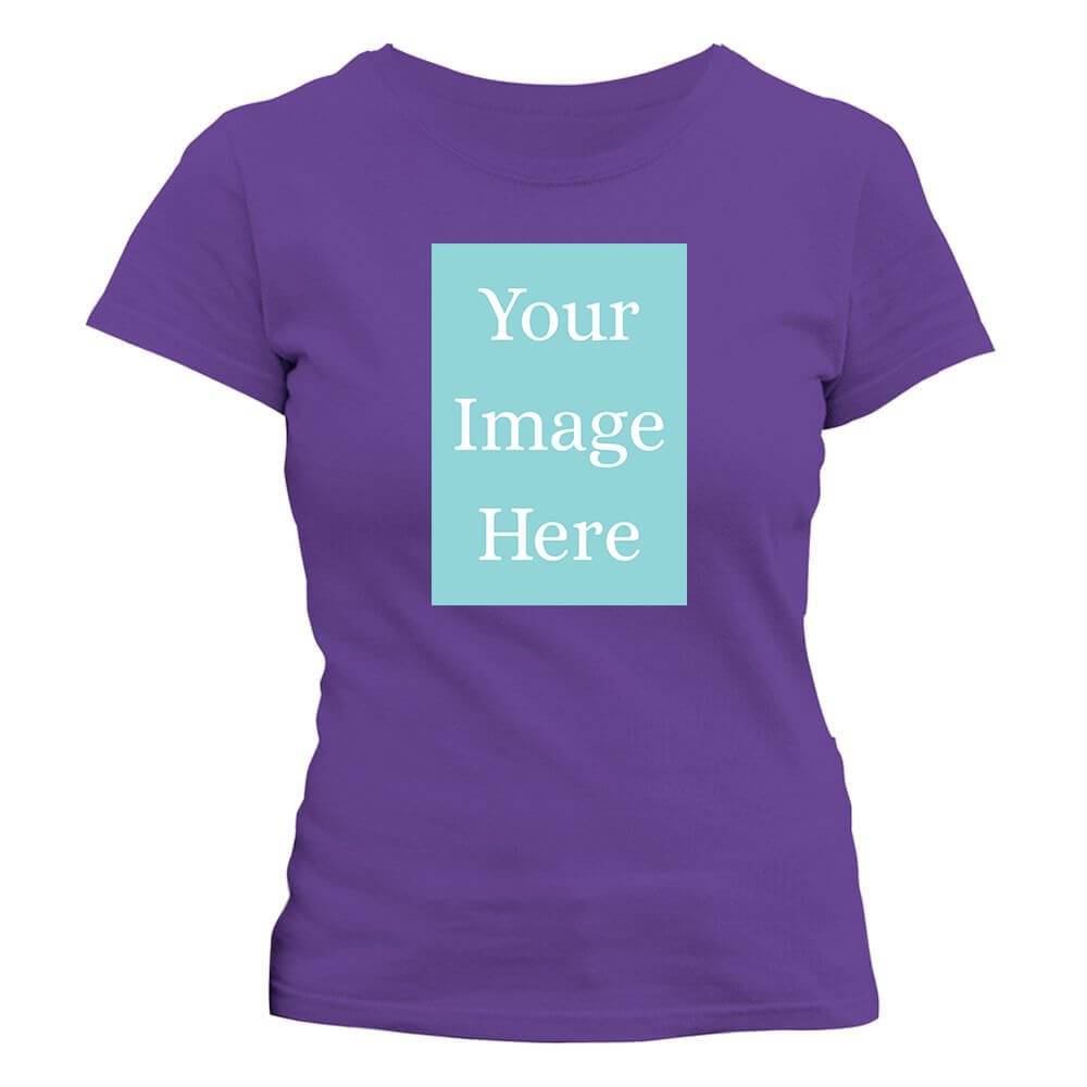 Purple Customised Women&#39;s T-Shirt - Front Print