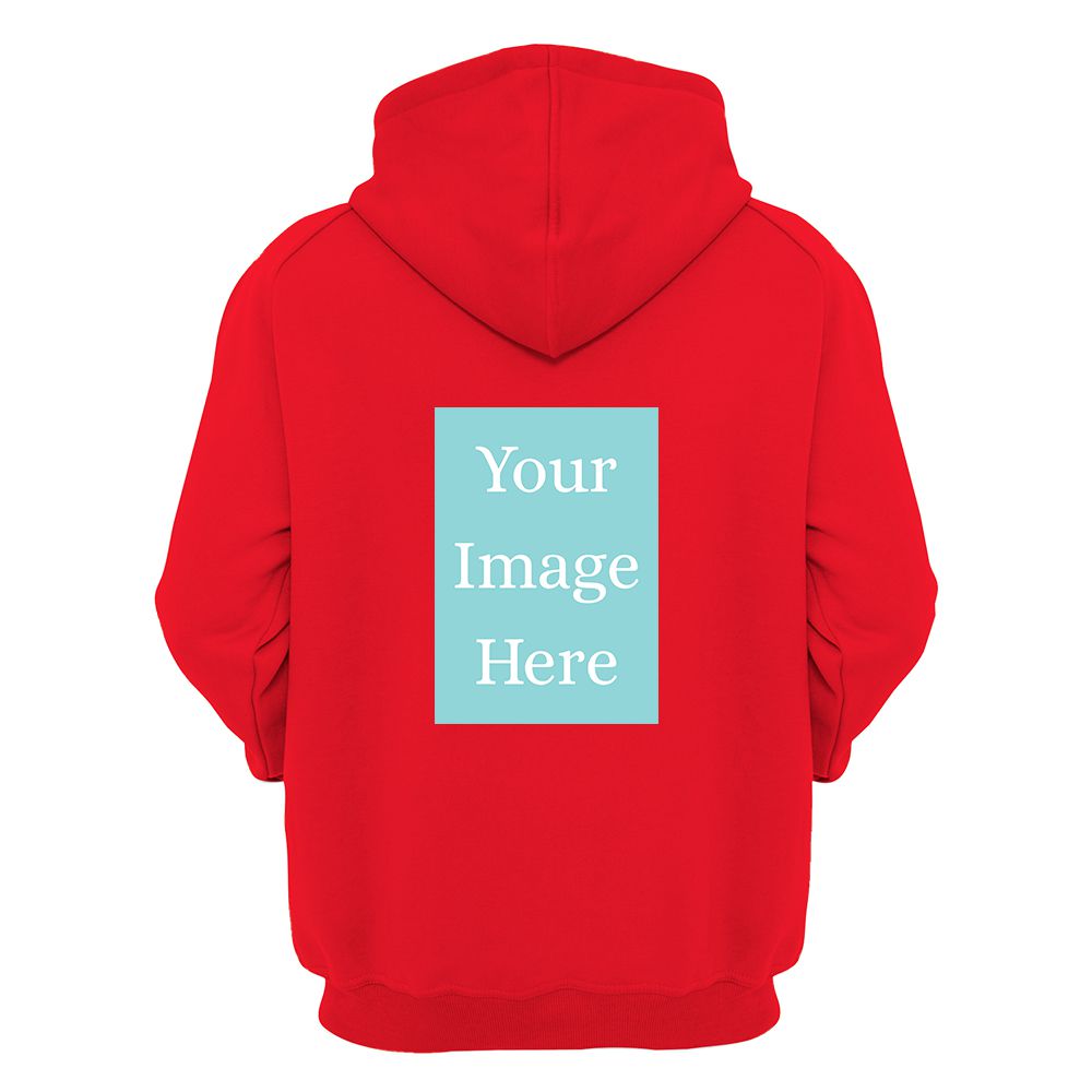 Red Customised Hoodie - Back Print