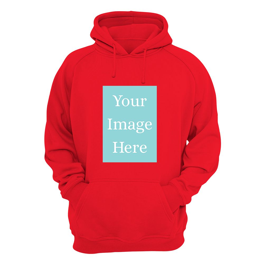 Red Customised Hoodie - Front Print