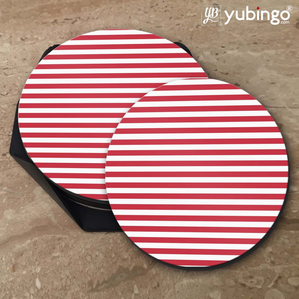Red Stripes Coasters-Image5