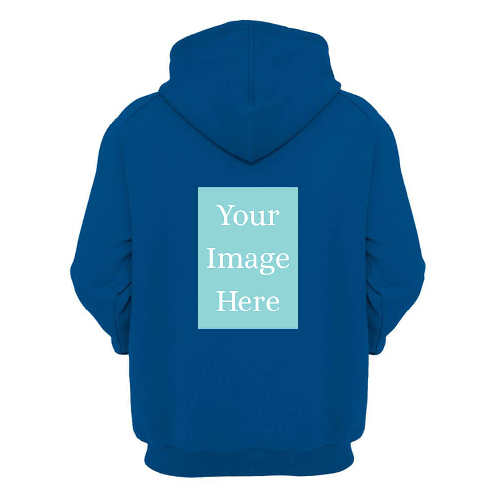 Royal Blue Customised Hoodie - Back Print