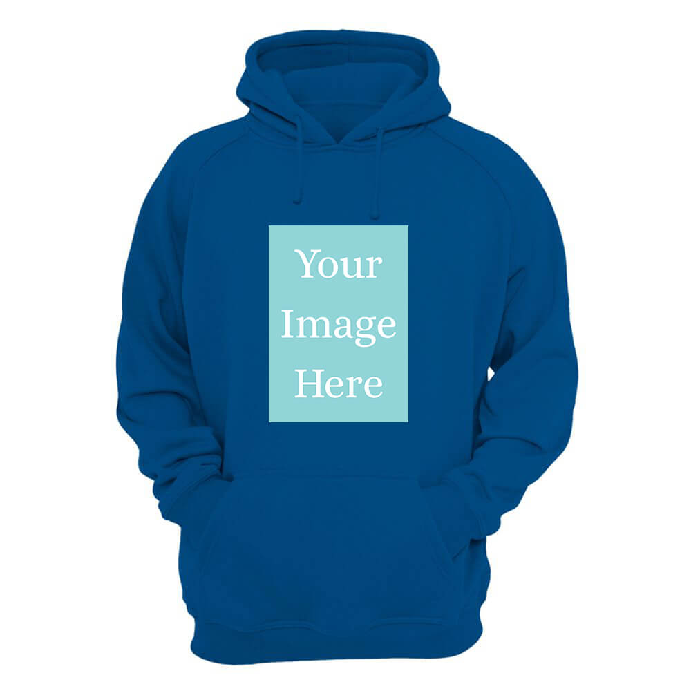 Royal Blue Customised Hoodie - Front Print