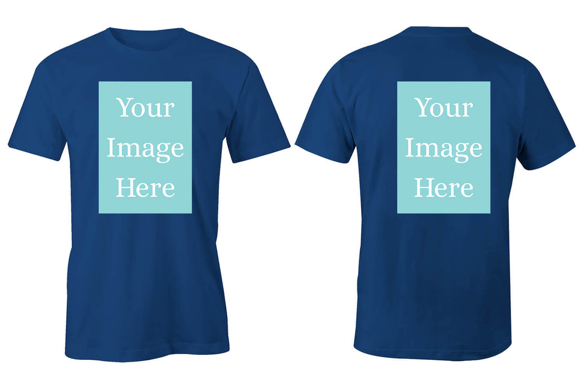 Royal Customised Men&#39;s T-Shirt - Front and Back Print