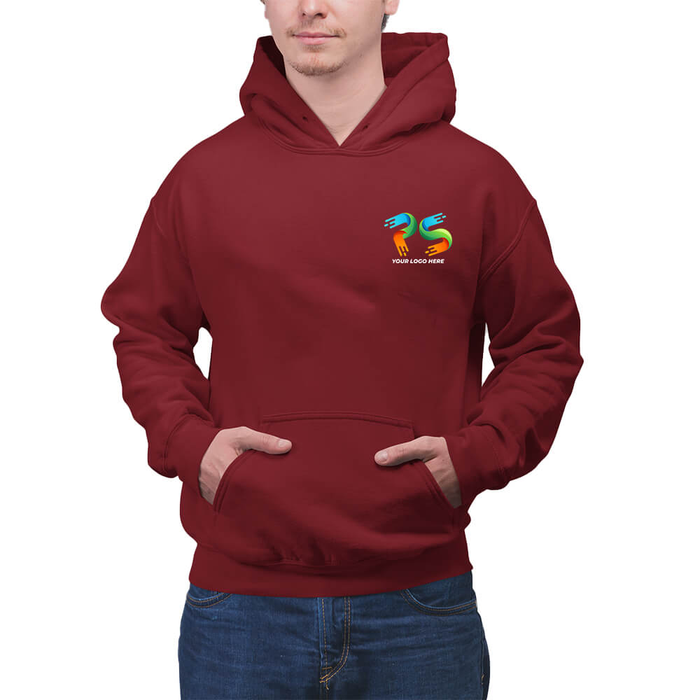 Maroon Customised Hoodie - Front Print