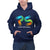 Navy Blue Customised Hoodie - Front and Back Print