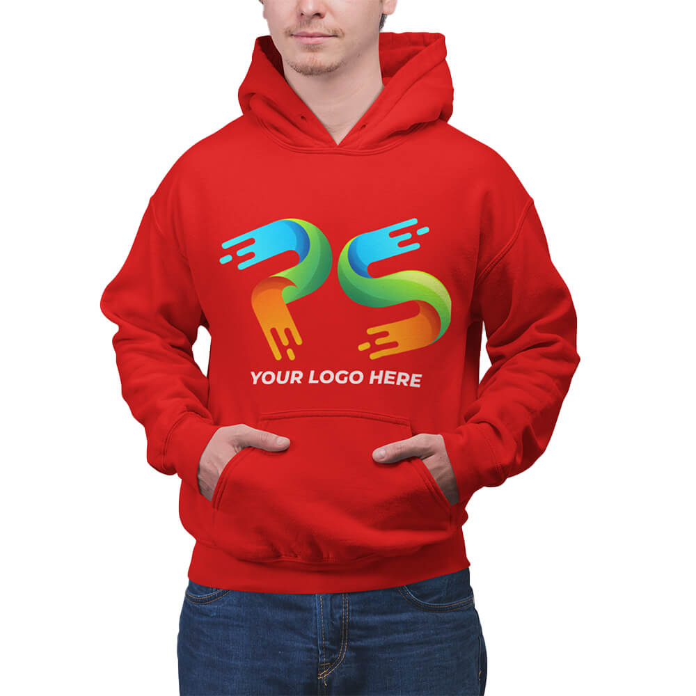 Red Customised Hoodie - Front Print