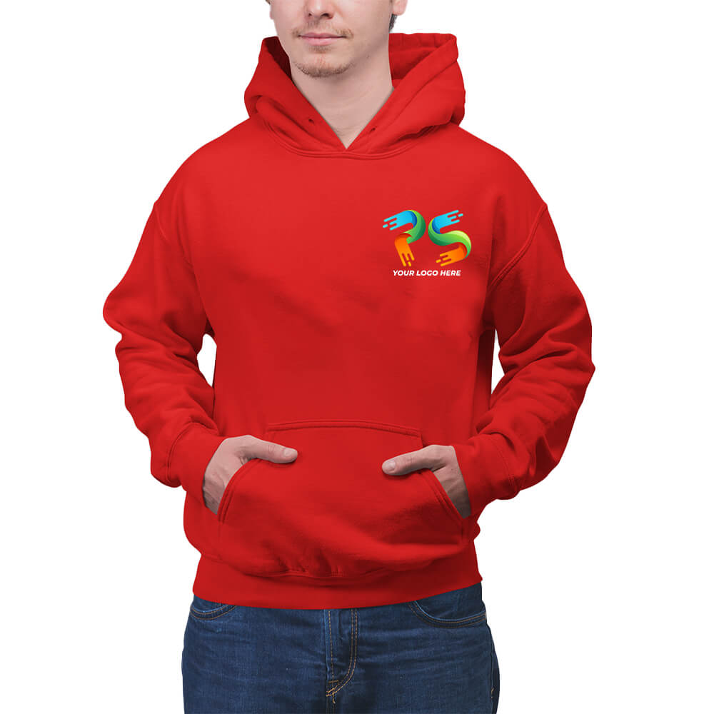 Red Customised Hoodie - Front Print