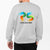 Heather Grey Customised Sweat Shirt - Front and Back Print