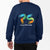 Navy Blue Customised Sweat Shirt - Front and Back Print