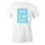 White Customised Men's T-Shirt - Front Print