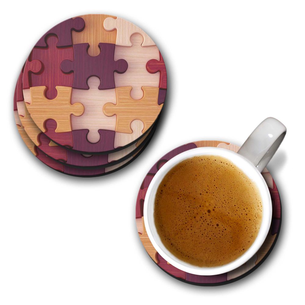 Wooden Jigsaw Coasters