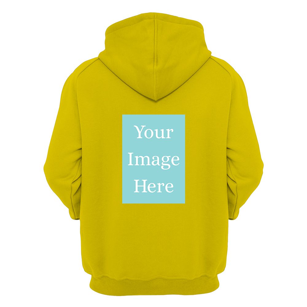 Yellow Customised Hoodie - Back Print