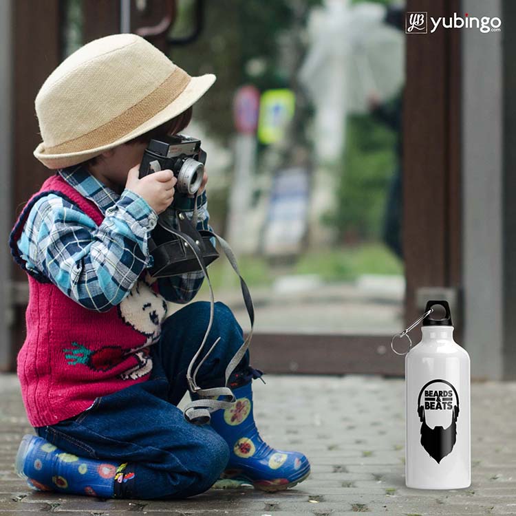 Beards And Beats Water Bottle-Image4