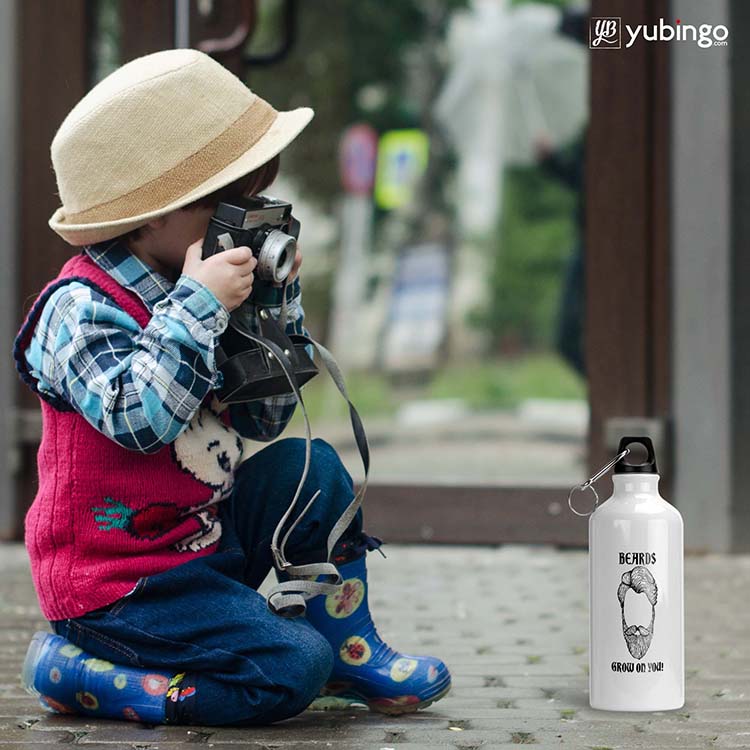 Beards Grow On You Water Bottle-Image4