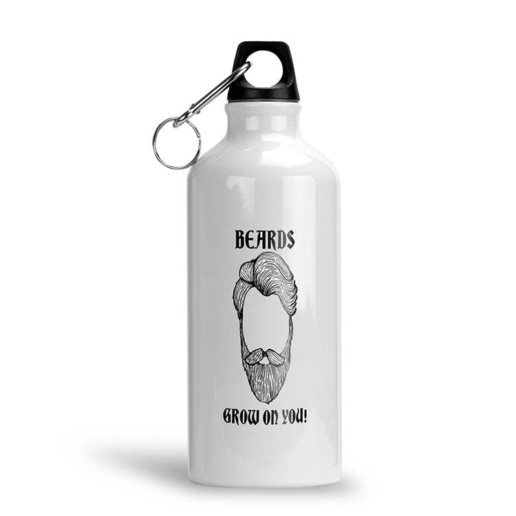 Beards Grow On You Water Bottle