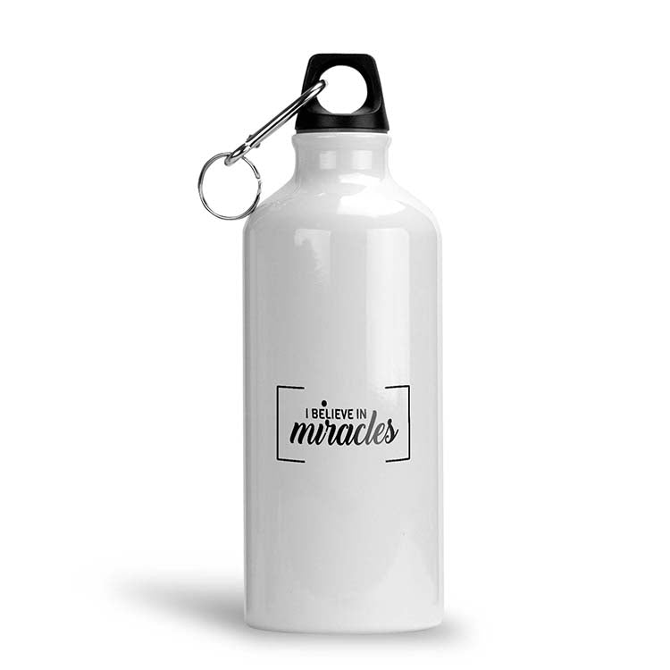 Believe in Miracles Water Bottle