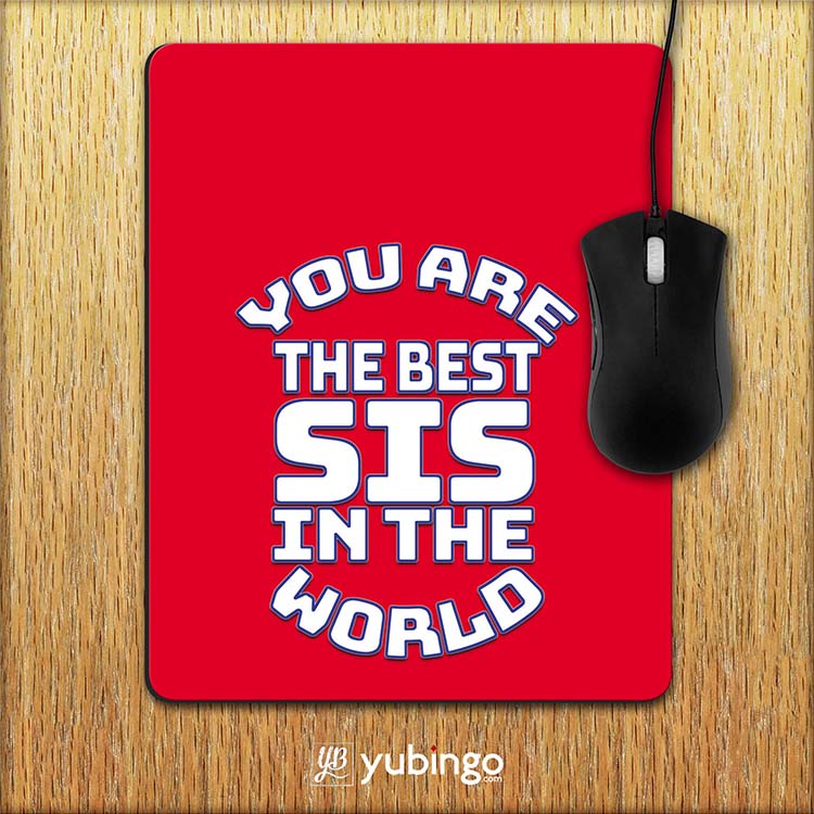 Best Sister In The World Mouse Pad-Image2