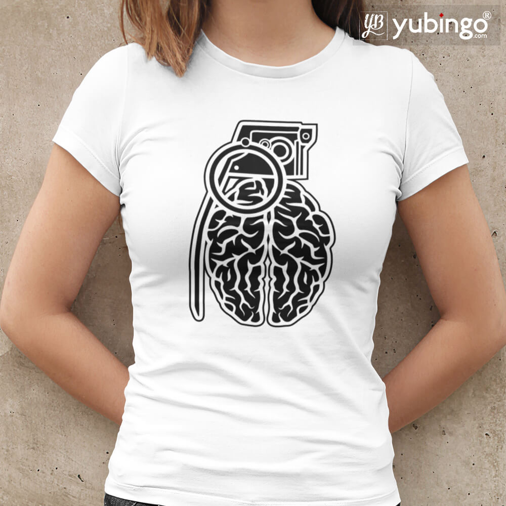 Brain Grenade T-Shirt-White