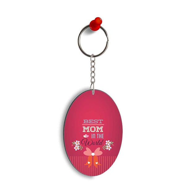 Print Ship Buy Best Mom in the World Best Designer Keychain Keyring in India Online yubingo
