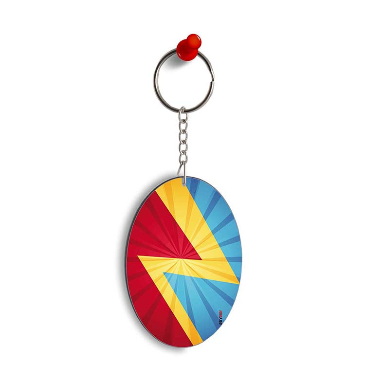 Colours Oval Key Chain