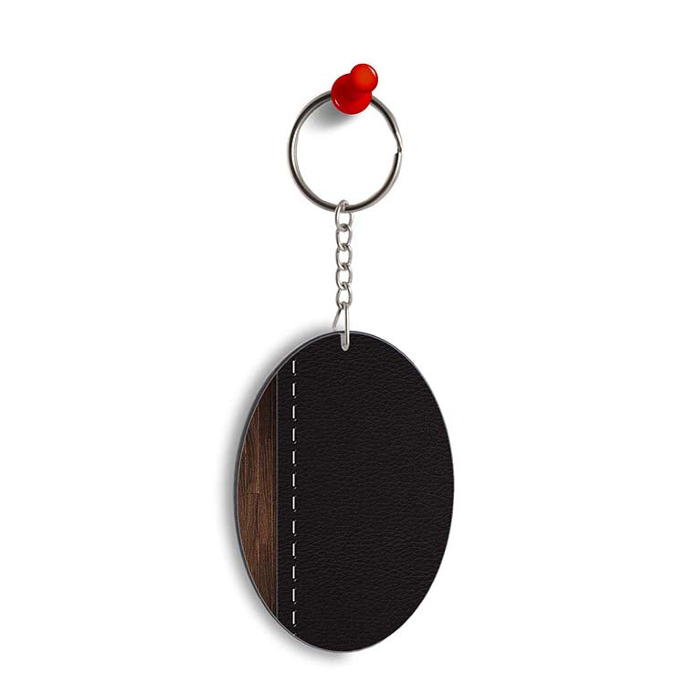 Edge Of The Book Oval Key Chain