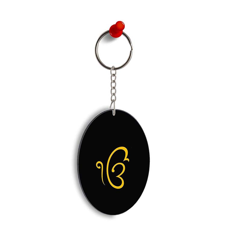 Ek Onkar Oval Key Chain