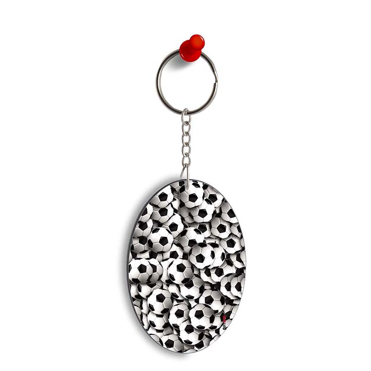 Footballs Oval Key Chain