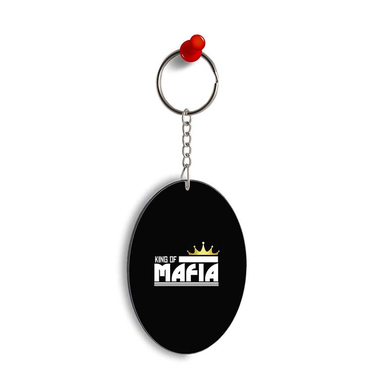 King of Mafia Oval Key Chain