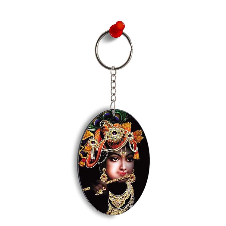 Murli Wala Oval Key Chain