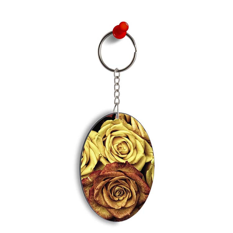 Print Ship Buy So Many Rose Personalised Keychain Keyring in India Online yubingo