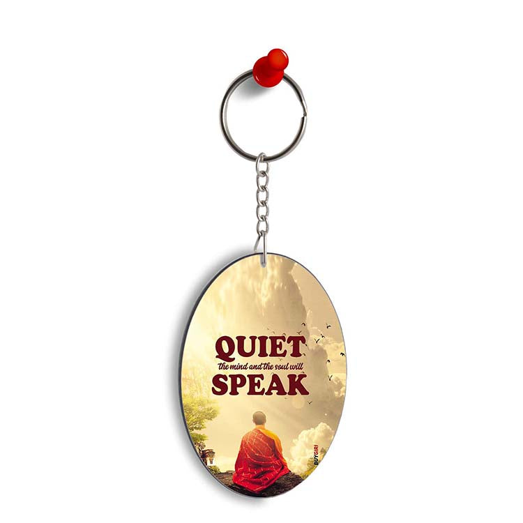 Soul Will Speak Oval Key Chain