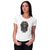 Charming Lady with Tiger Women T-Shirt-White