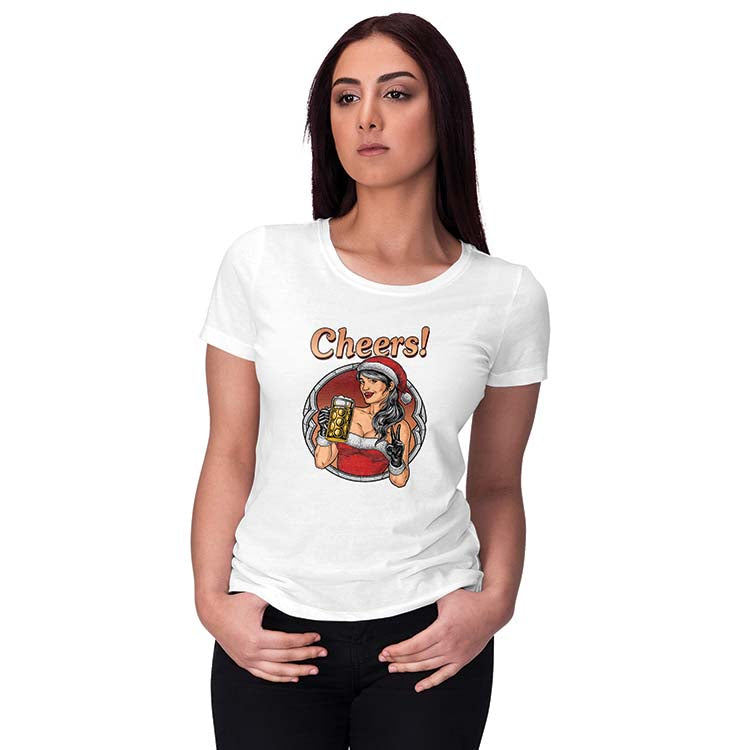 Cheers! Women T-Shirt-White