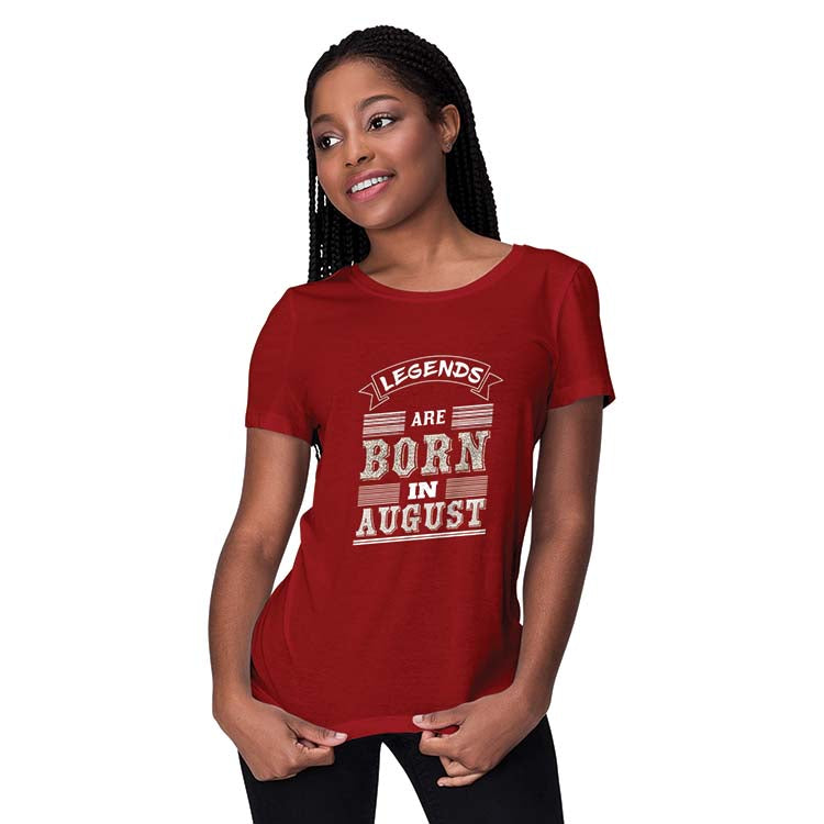 Customised Legends Women T-Shirt-Maroon