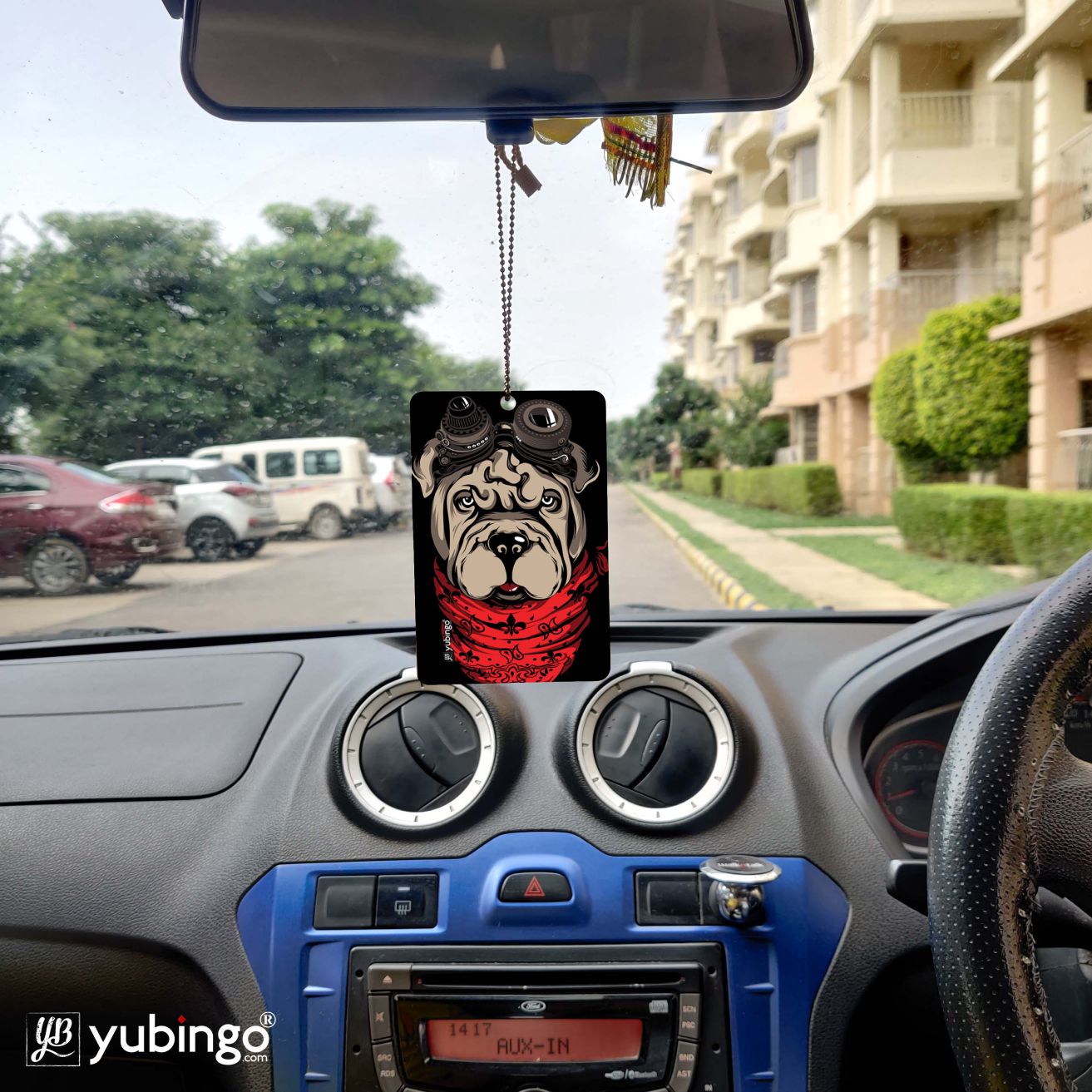 YuBingo - Buy Dog Punk Custom Printed Car Hanging in India Online 