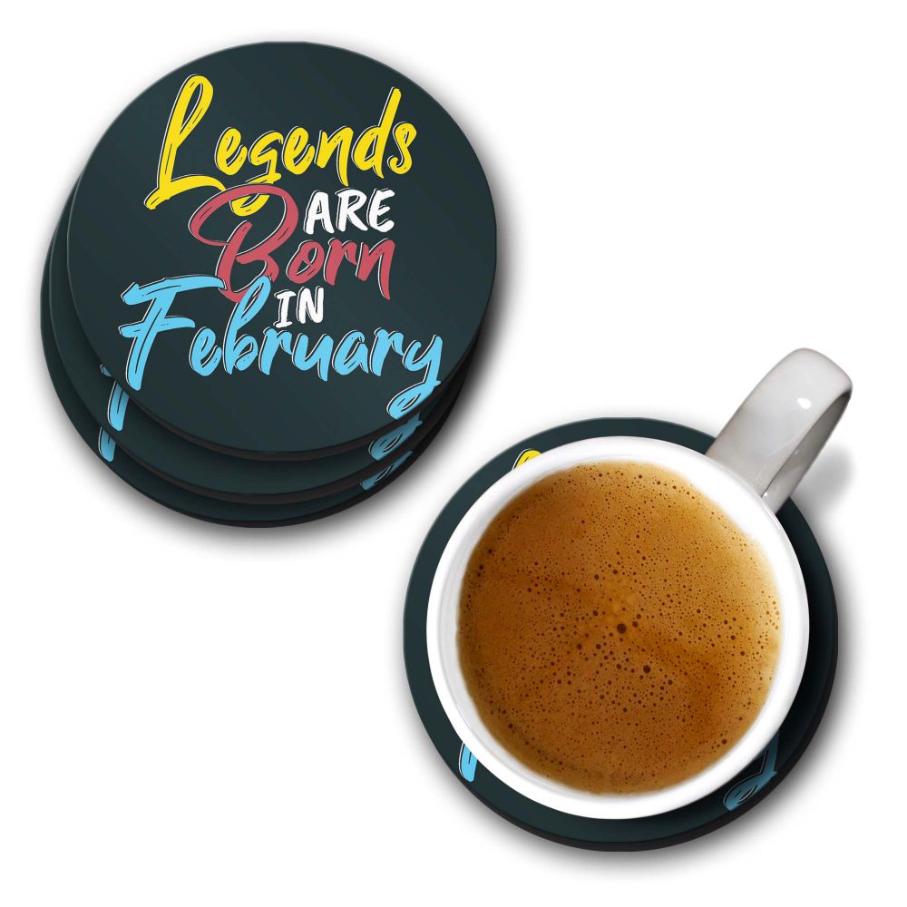 February Legends Coasters