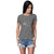 Fill That Blank Women T-Shirt-Grey Melange