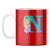 Flower Alphabet with Name Coffee Mug Alphabet N