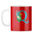Flower Alphabet with Name Coffee Mug Alphabet Q