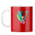 Flower Alphabet with Name Coffee Mug Alphabet V