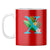 Flower Alphabet with Name Coffee Mug Alphabet X