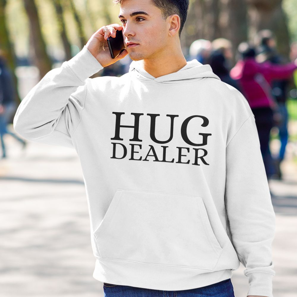 Hug dealer hoodie sale