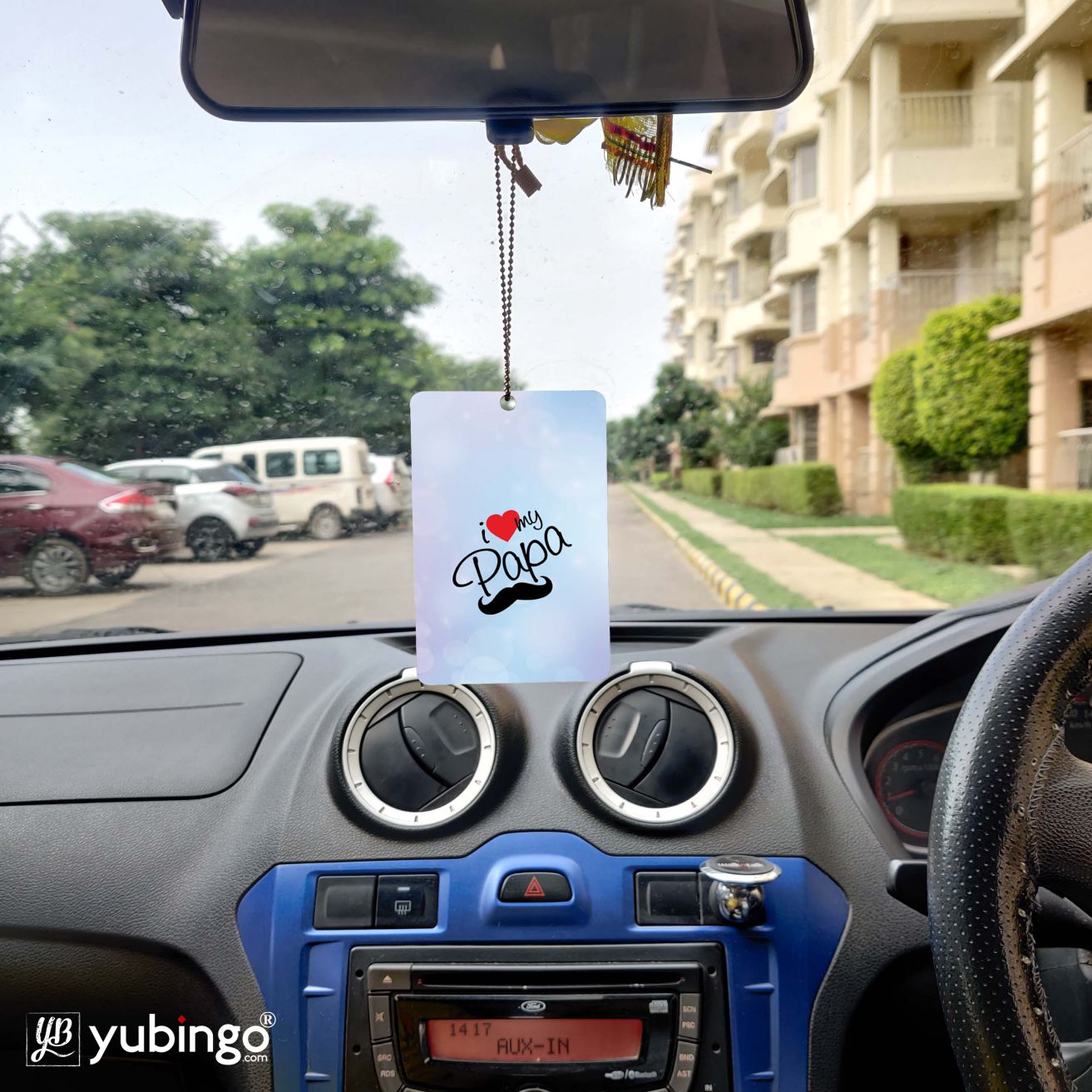 Car mirror hanging personalised online
