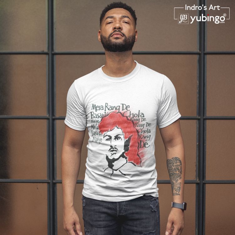 Bhagat singh printed t shirt sales