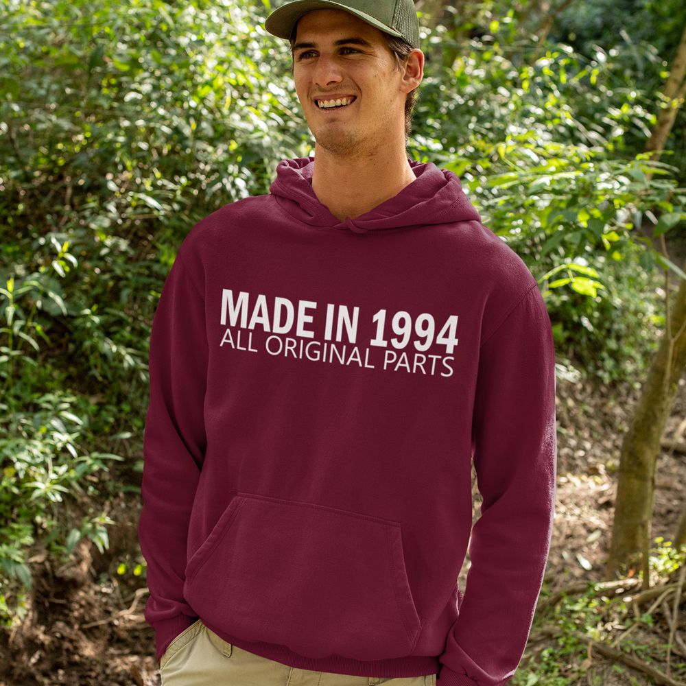 Made In 1994 Hoodie-Maroon